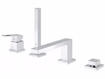 EUROCUBE - 4 hole bathtub set with hand shower by Grohe