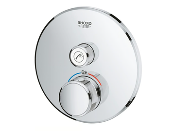 GROHTHERM SMARTCONTROL - Thermostatic shower mixer with plate by Grohe
