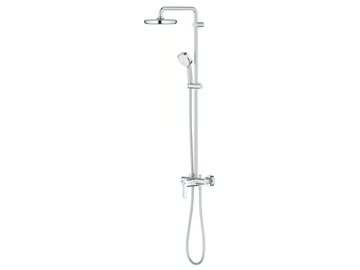 TEMPESTA COSMOPOLITAN SYSTEM 210 - Wall-mounted shower panel with hand shower with overhead shower by Grohe