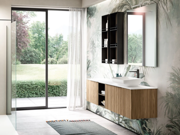 ELITE ELI04 - Wall-mounted vanity unit by Gruppo Geromin