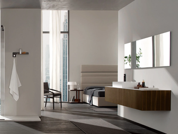 ELITE ELI06 - Wall-mounted vanity unit with drawers by Gruppo Geromin