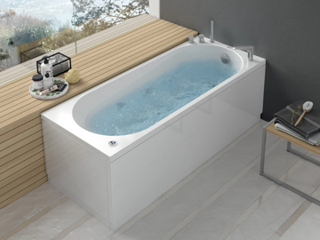 NOVA - Hydromassage corner bathtub by Gruppo Geromin