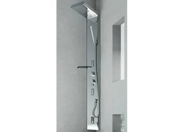 QUARANTACINQUE PLUS - Wall-mounted steel shower panel by Gruppo Geromin