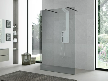 SIDE FREE - Crystal Walk in shower by Gruppo Geromin