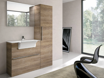 STORE 408 - Tall laundry room cabinet with sink by Gruppo Geromin