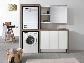 STORE 417 - Laundry room cabinet with sink for washing machine by Gruppo Geromin