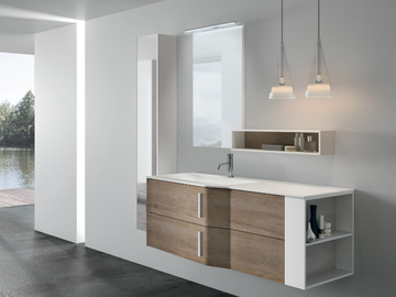STR8 102 - Wall-mounted vanity unit with drawers by Gruppo Geromin