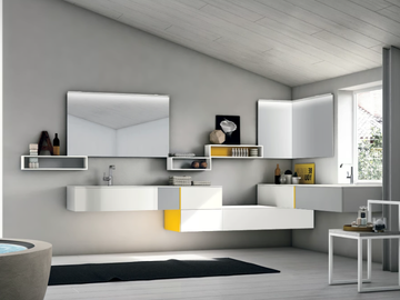 STR8 107 - Corner double vanity unit by Gruppo Geromin