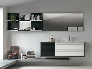 SUITE 04 - Wall-mounted vanity unit with drawers by Gruppo Geromin