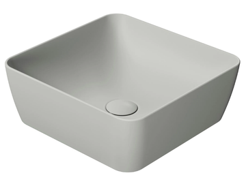 COLOR ELEMENTS 38X38 - Countertop square ceramic washbasin by GSI ceramica