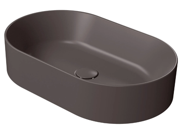 COLOR ELEMENTS 60X37 - Countertop oval ceramic washbasin by GSI ceramica