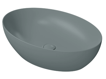 COLOR ELEMENTS 60X42 - Countertop oval ceramic washbasin by GSI ceramica