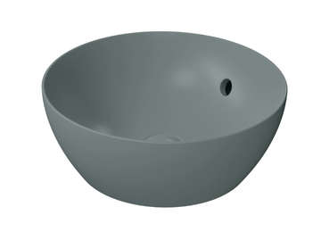 COLOR ELEMENTS Ø42 - Countertop round ceramic washbasin with overflow by GSI ceramica