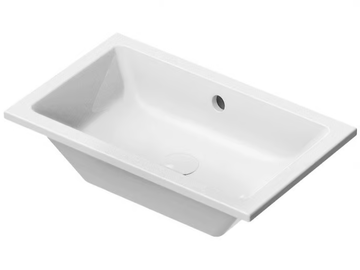 KUBE X 60X37 - Undermount rectangular ceramic washbasin with overflow by GSI ceramica