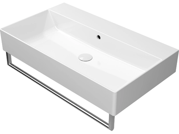 KUBE X 80X47 - Ceramic washbasin with overflow by GSI ceramica