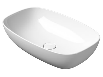 NUBES 60X38 - Countertop rectangular ceramic washbasin by GSI ceramica