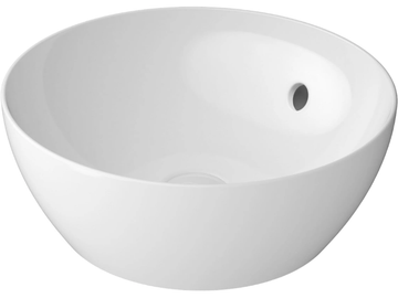 PURA Ø42 - Countertop round washbasin with overflow by GSI ceramica