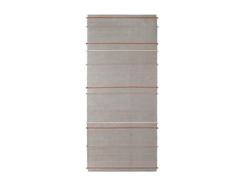 PASSO DOPPIO ARGENTO - 164x370 cm - Striped rug by G.T.DESIGN