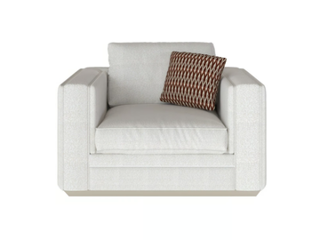 AMALFI - Fabric armchair with armrests by Guerra Vanni