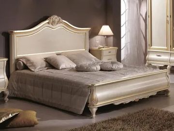 AMELIA - Solid wood double bed by Guerra Vanni