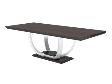 CALVIN - Rectangular wood veneer table by Guerra Vanni