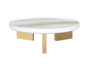 CAPRI - Low round ceramic coffee table by Guerra Vanni