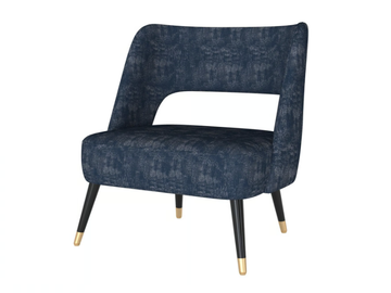 CAPRI - Velvet armchair by Guerra Vanni