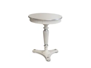 CLASSICO 1177L - Round solid wood high side table by Guerra Vanni