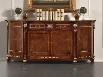 CLASSICO 2070F - Solid wood sideboard with doors by Guerra Vanni