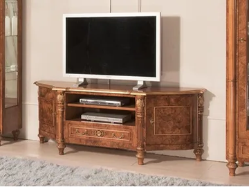 CLASSICO 2072 - Solid wood TV cabinet with doors by Guerra Vanni