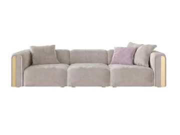 CLIZIA - 3 seater velvet sofa by Guerra Vanni