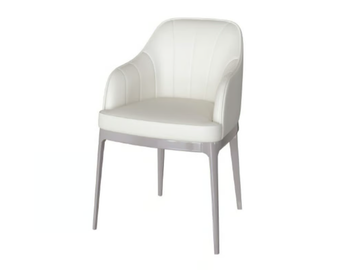 CLIZIA - Upholstered fabric chair with armrests by Guerra Vanni