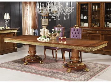 EMPIRE - Rectangular solid wood table by Guerra Vanni