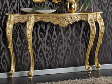 EVA - Demilune solid wood console table by Guerra Vanni