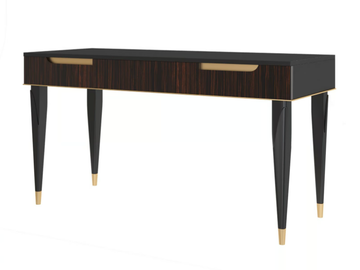ICONIC - Rectangular wood veneer console table with drawers by Guerra Vanni