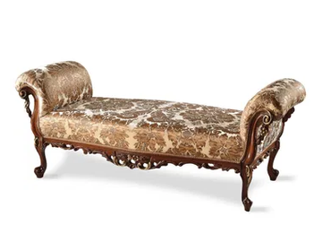ISABELLA - Upholstered fabric bench by Guerra Vanni