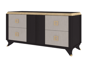 KARL - Wood veneer sideboard with drawers by Guerra Vanni