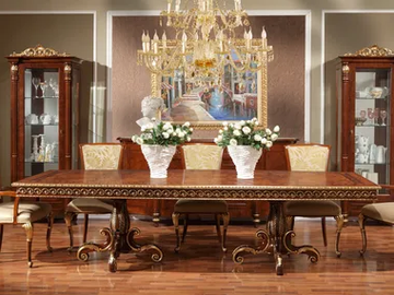 LUXURY - Rectangular solid wood table by Guerra Vanni