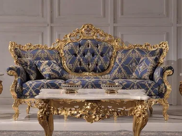 MARIA - 3 seater tufted fabric sofa by Guerra Vanni