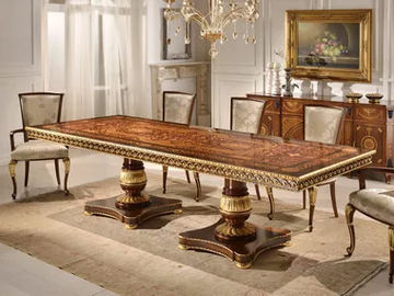 MIDA - Rectangular solid wood living room table by Guerra Vanni