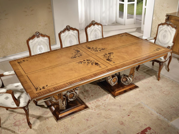 NOBLESSE - Rectangular solid wood table by Guerra Vanni