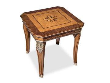 NOBLESSE - Square solid wood high side table by Guerra Vanni