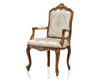 NOBLESSE - Upholstered fabric chair with armrests by Guerra Vanni