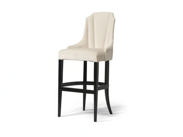 OSCAR - High fabric stool with footrest by Guerra Vanni