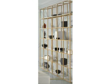 OSCAR - Open freestanding iron bookcase by Guerra Vanni