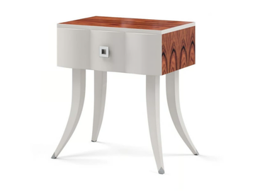 OSCAR - Rectangular wooden bedside table with drawers by Guerra Vanni