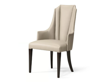 OSCAR - Upholstered fabric chair with armrests by Guerra Vanni