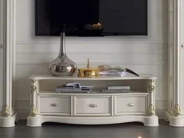 REGINA - Solid wood TV cabinet with drawers by Guerra Vanni