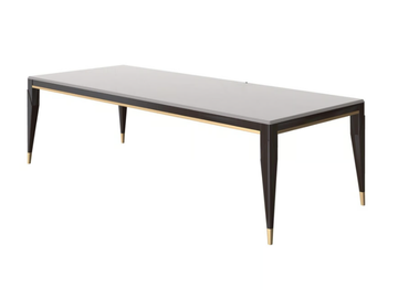 SUNSET - Rectangular wood veneer table by Guerra Vanni