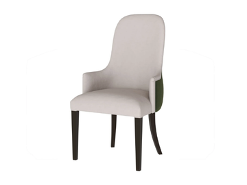 WAVE - Upholstered fabric chair with armrests by Guerra Vanni
